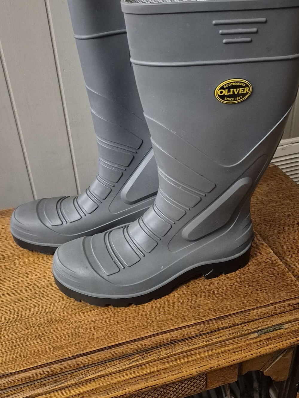 Oliver Gray Rubber Work Boot Size 9